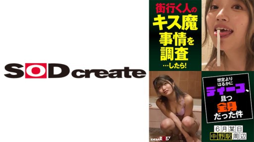 107HSDAM-005 I investigated the kissing demon circumstances of people passing by on the street... and then! It was much deeper than I expected, and it was all over my body Haruno (23) around a certain Nakano station in June 