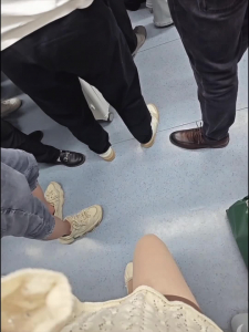 I only wore stockings on the subway 