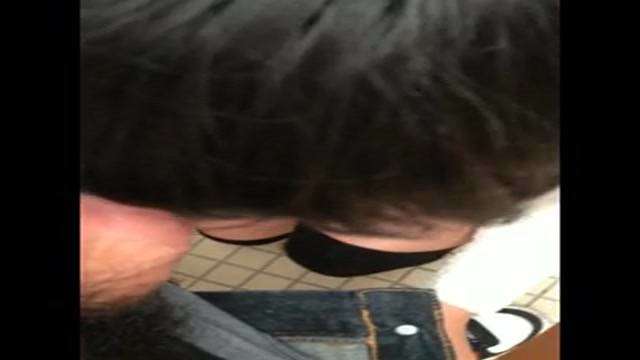 blowjob public toilet 