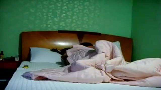 Japanese students secretly filmed in a hotel room 