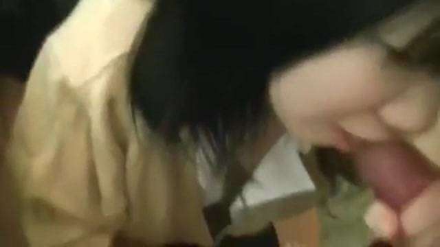 Cute Japanese school beauty blowjob selfie 